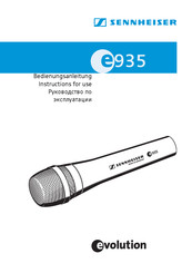 Sennheiser Evolution E935 Bedienungsanleitung