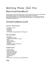 Nothing 3a Pro Benutzerhandbuch