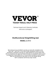 Vevor SJ7810 Bedienungsanleitung