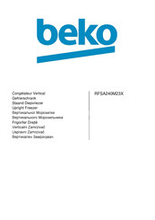 Beko RFSA240M23X Bedienungsanleitung