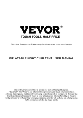 Vevor S-CQJLB-5x4-B Benutzerhandbuch