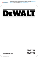 DeWalt DWS777 Bersetzung Der Originalanweisungen