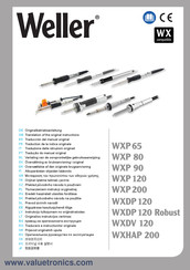 Weller WXHAP 200 Originalbetriebsanleitung