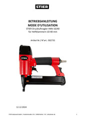 STIER HKN-10/40 Betriebsanleitung
