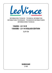 LeoVince LV-14 R BLACK EDITION Technische Informationen