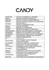 Candy CDG6CBP8B Bedienungs- & Installationsanleitung
