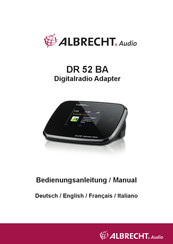 Albrecht Audio DR 52 BA Bedienungsanleitung