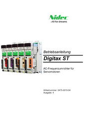 Nidec Digitax DST1405 Betriebsanleitung