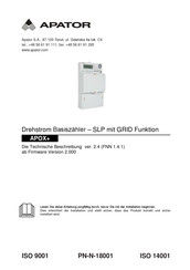 Apator APOX+ Bedienungsanleitung