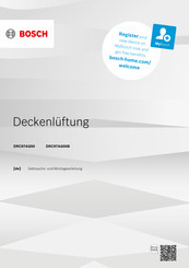 Bosch DRC97AQ50B Gebrauchs- Und Montageanleitung