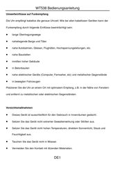 Technoline WT 538 Bedienungsanleitung