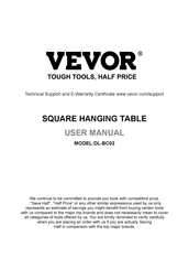 VEVOR DL-BC02 Benutzerhandbuch
