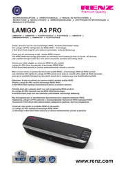 Renz LAMIGO A3 PRO Bedienungsanleitung