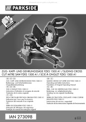 Parkside PZKS 1500 A1 Originalbetriebsanleitung