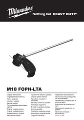 Milwaukee M18 FOPH-LTA Originalbetriebsanleitung