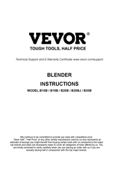 VEVOR B20B Anweisungen