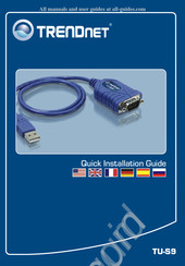 TRENDnet TU-S9 Schnellinstalationsanleitung