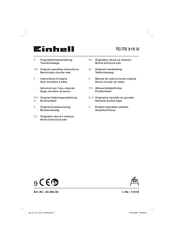 Einhell TC-TS 315 U Originalbetriebsanleitung