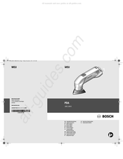 Bosch PDA 180 Originalbetriebsanleitung