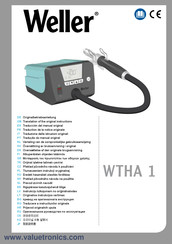 Weller WTHA 1 Originalbetriebsanleitung