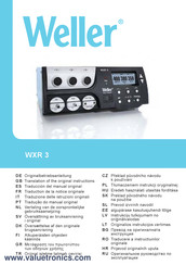 Weller WXR 3 Originalbetriebsanleitung