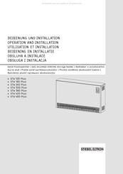 STIEBEL ELTRON ETW 360 Plus Bedienung Und Installation