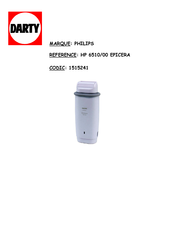 Philips beauty Ecipera HP6510/00 Bedienungsanleitung