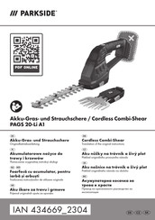 Parkside PAGS 20-Li A1 Originalbetriebsanleitung