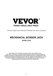 Vevor SJ25 Bedienungsanleitung