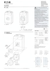 Eaton P1 /I2 Serie Montageanweisung