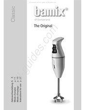 Bamix Classic Gebrauchsanleitung