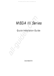 MSI MEGA III Serie Schnellinstallationsanleitung