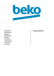 Beko RSSA290M33W Bedienungsanleitung
