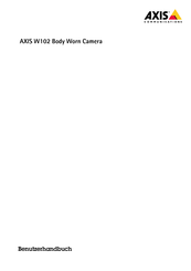Axis Communications W102 Benutzerhandbuch