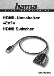 Hama HDMI 2x1 Bedienungsanleitung