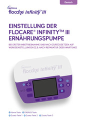 Nutricia Flocare Infinity III Bedienungsanleitung
