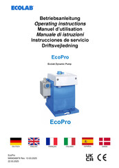 ECOLAB EcoPro-ES-00510X-PEC-00S-1S-S0 Betriebsanleitung