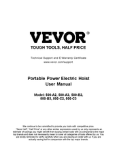 VEVOR 500-A2 Benutzerhandbuch