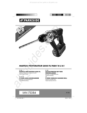Parkside PABH 18 LI A1 Bedienungs- Und Sicherheitshinweise Originalbetriebsanleitung