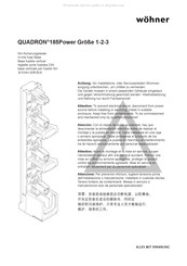 wohner QUADRON 185Power 2 Kurzanleitung