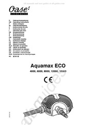 Oase AquaMax Eco 8000 Gebrauchsanweisung