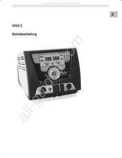 Weller WXD 2 Betriebsanleitung