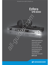 Sennheiser Esfera SPB 8000 Bedienungsanleitung