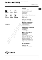 Indesit WIXE 147 Bedienungsanleitung