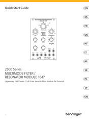 Behringer 2500 Serie Kurzanleitung