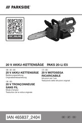 Parkside 465837 2404 Bedienungsanleitung