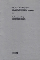 Braun C4 Bedienungsanleitung