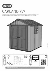 Keter OAKLAND 757 Gebrauchsanleitung