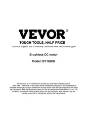 Vevor BY1020D Bedienungsanleitung
