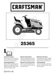 Craftsman 25365 Anleitungshandbuch